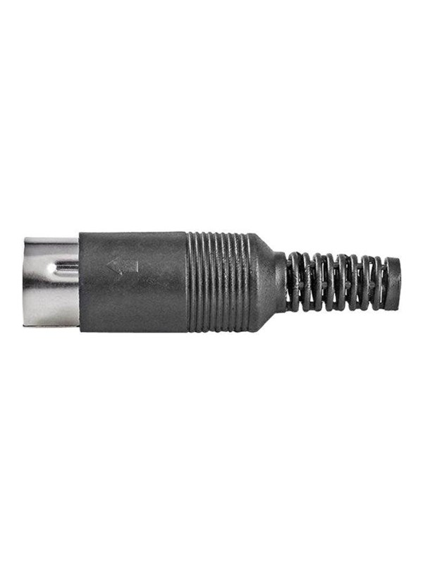 Nedis DIN-liitin | Suora | Uros | Niklattu | Kierrettävä | Kaapelin läpitulomitta: 6.0 mm | PVC | Musta | 25 kpl | Muovipussi