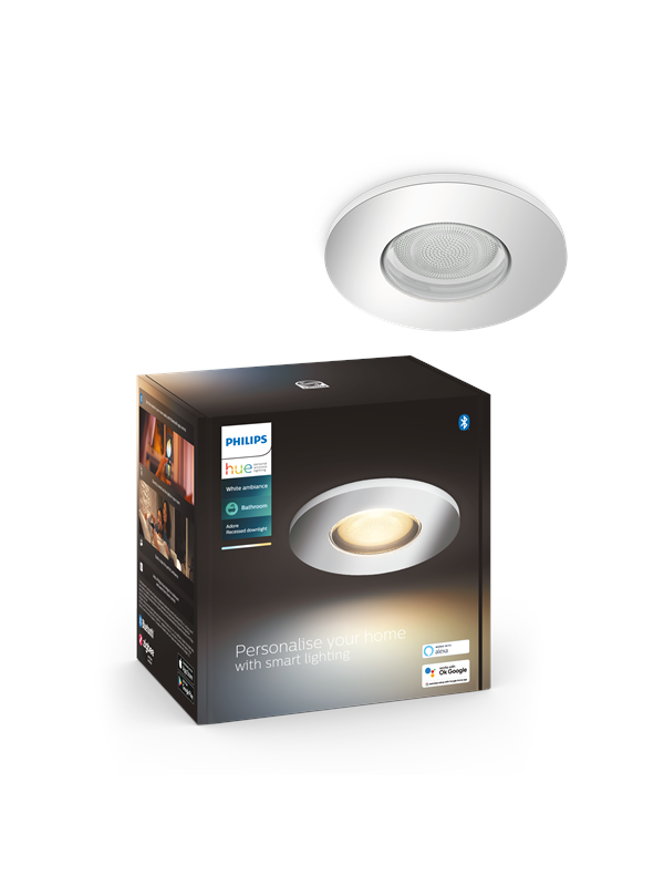 Philips Hue Adore Kylpyhuoneen Upotettava Alasvalaisin - Kromi