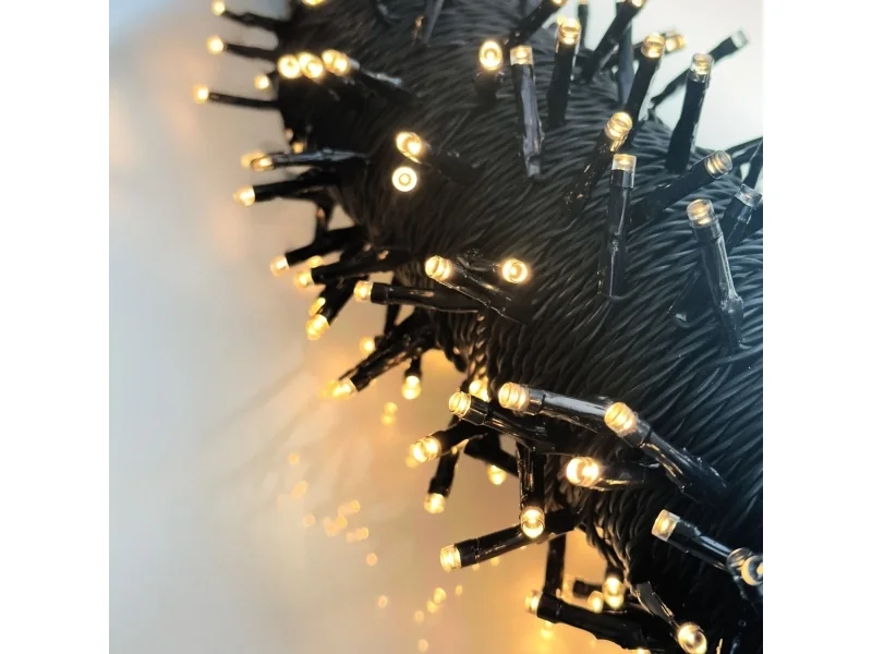 LED-valoketjut 20 m, 200 LEDiä, Lämmin valkoinen