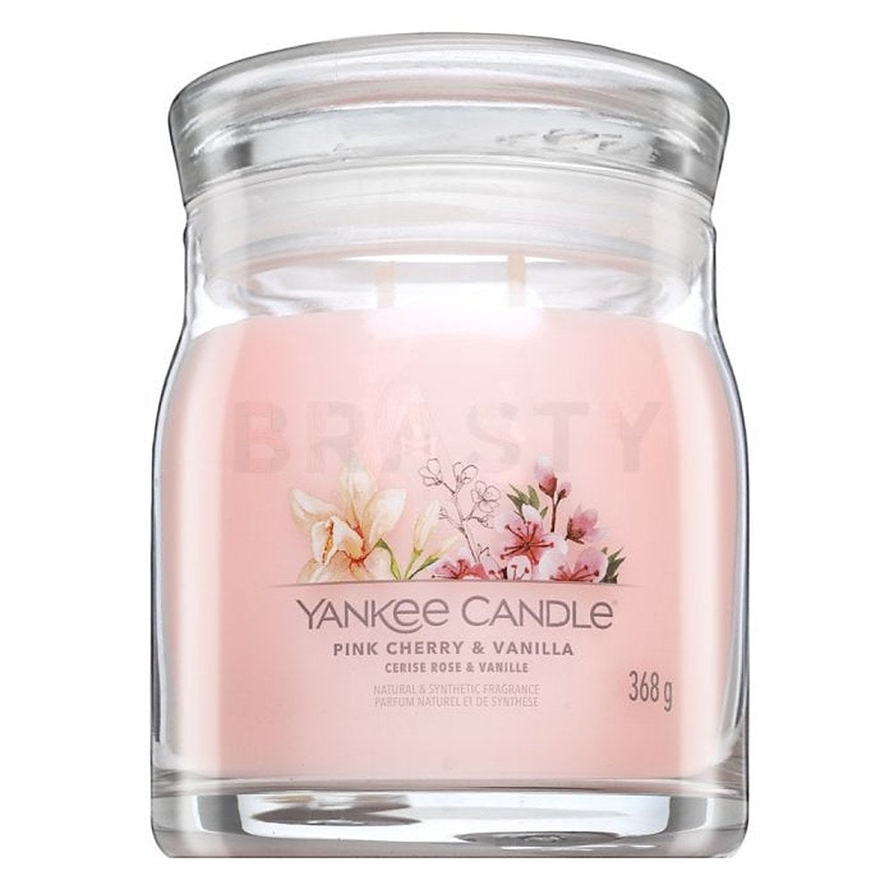 Yankee Candle Pinkki kynttilä Cherry & Vanilja Signature (vaaleanpunainen kirsikka ja vanilja) - 368,0 g