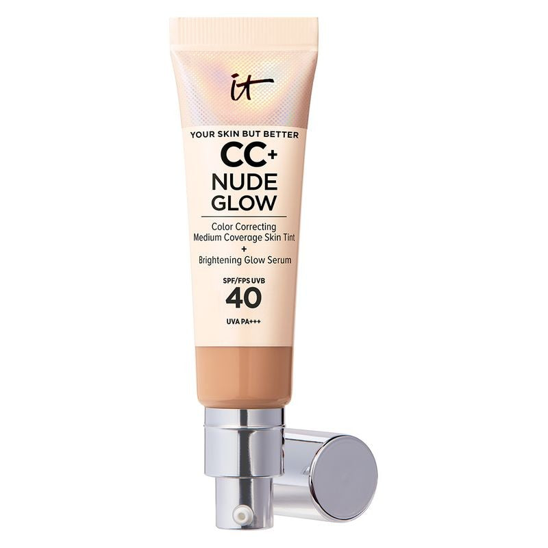 IT Cosmetics Your Skin But Better CC + Glow valaiseva meikkivoide SPF 40 keskiruskea 32 ml