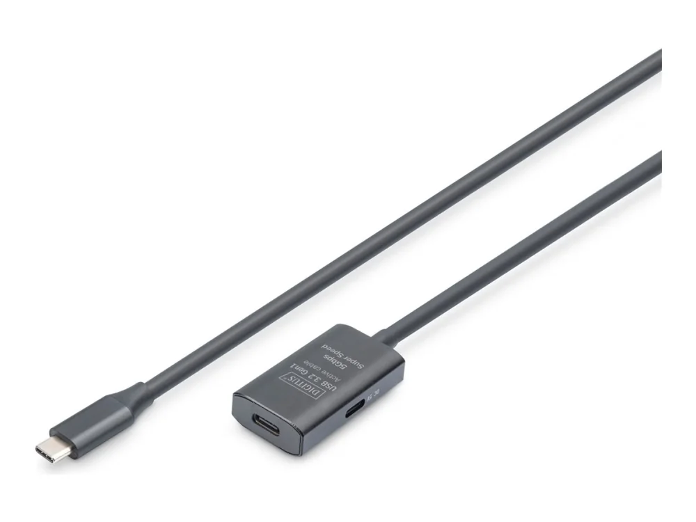 Active USB-C Extension Cable, 5m 5G, USB 3.2 Gen1, USB-C - USB-C (M/F)