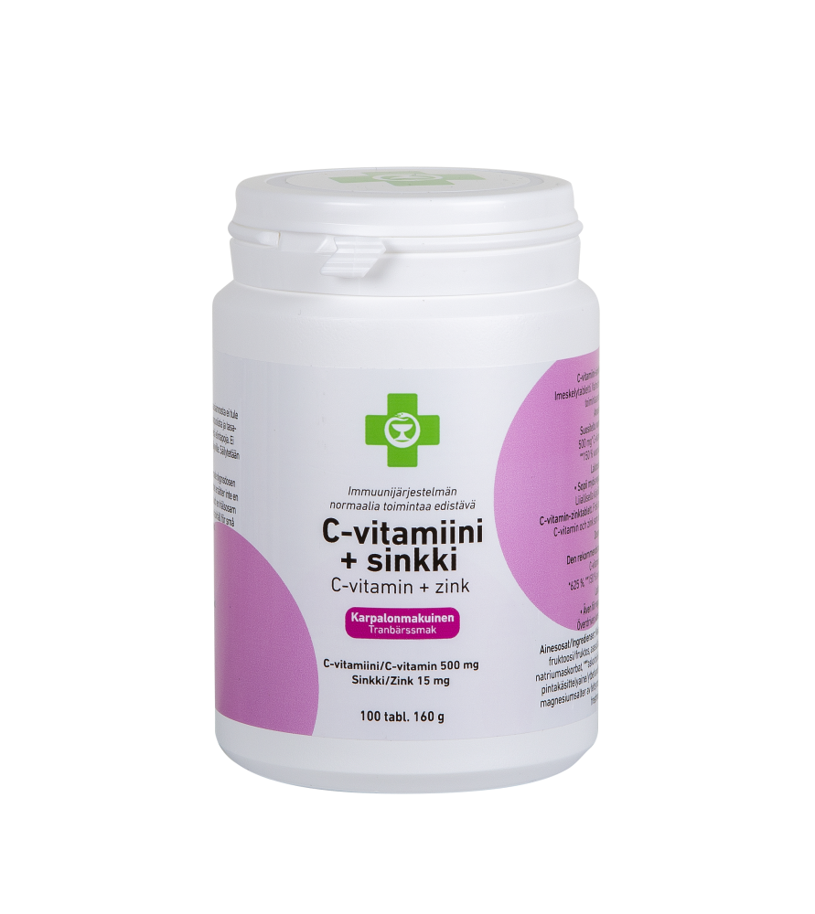 APTEEKKI C-Vitamiini + Sinkki 100 tabl.