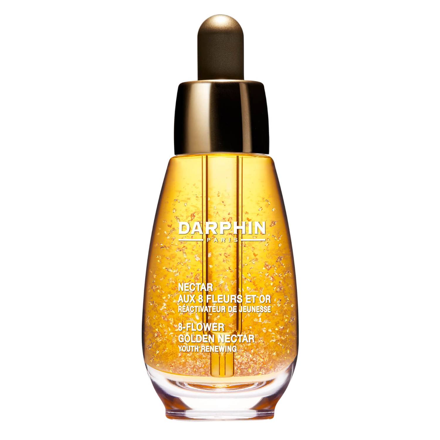 Darphin Olennaista Elixir- 8-Flowers Golden Nectar Ei-komedogeeninen ravitseva ja tasoittava kasvo- ja kaulaöljy aamuin ja illoin, 30 ml