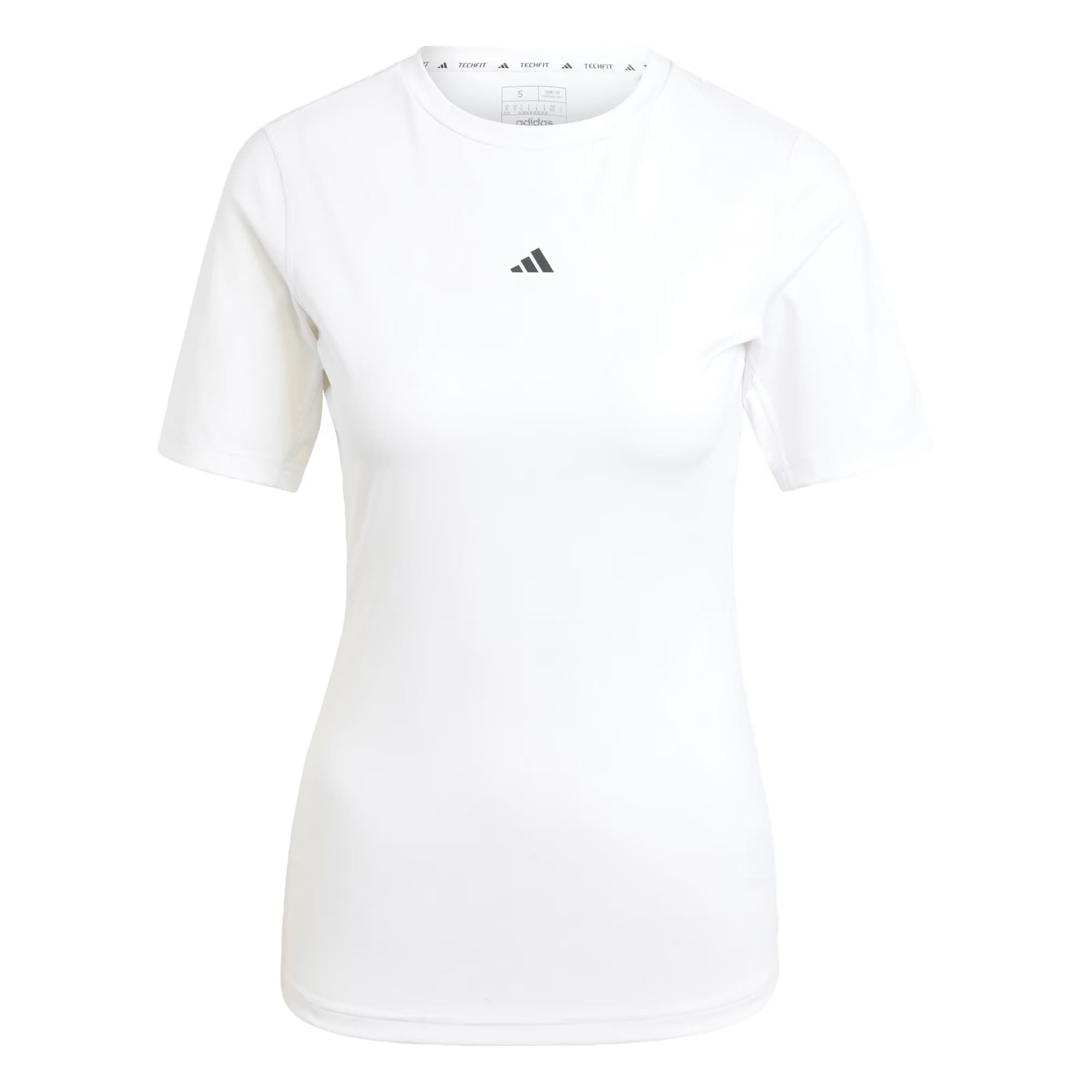 ADIDAS PERFORMANCE Toiminnallinen paita 'TECHFIT Training' musta / valkoinen