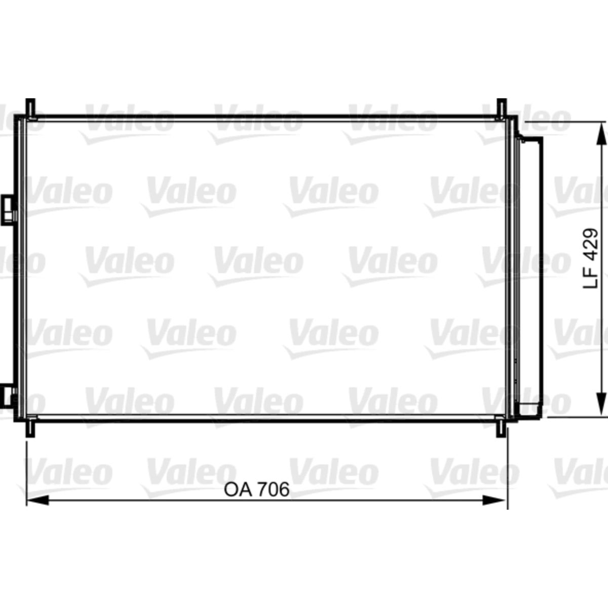 Lauhdutin, ilmastointilaite VALEO 814204