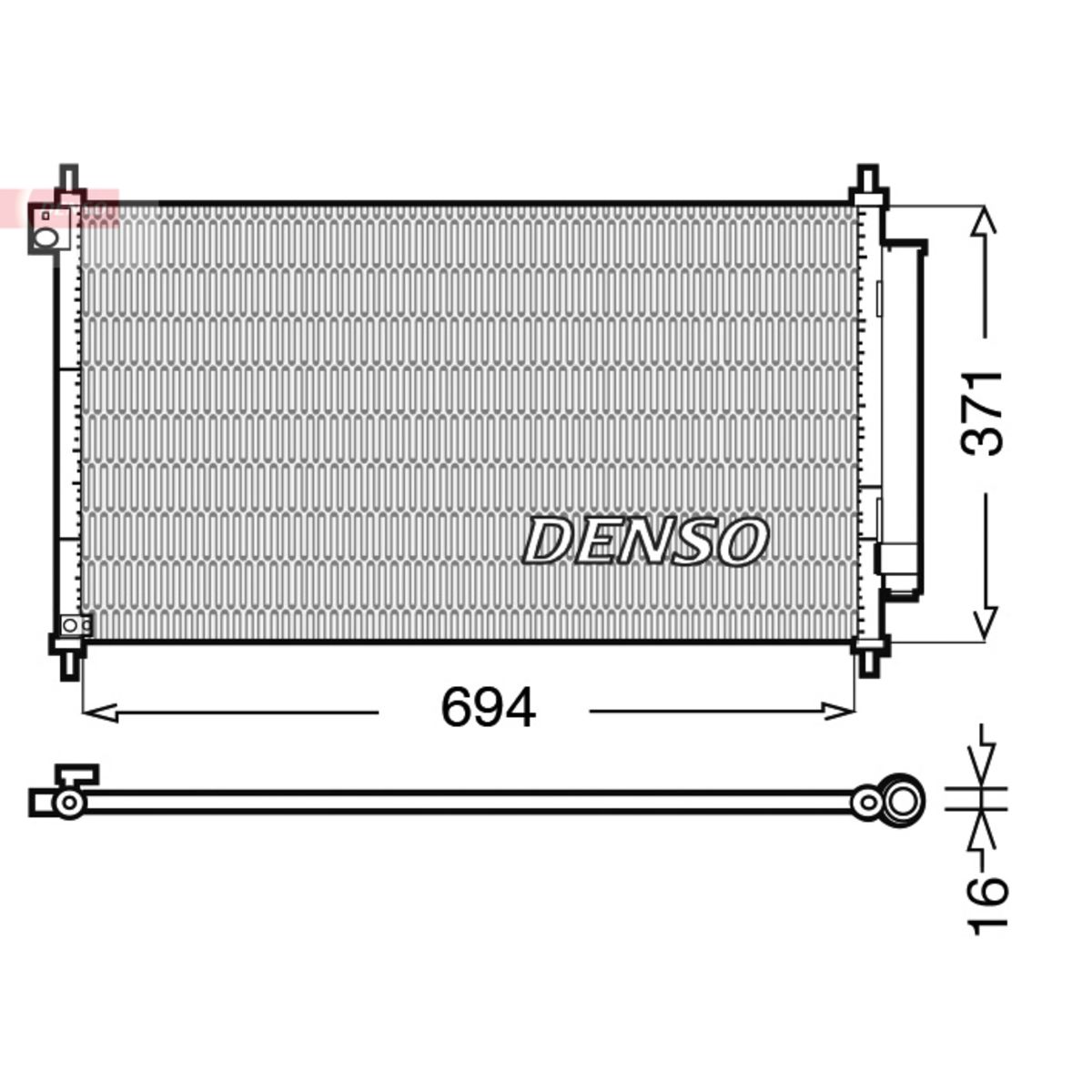 Lauhdutin, ilmastointilaite DENSO DCN40012