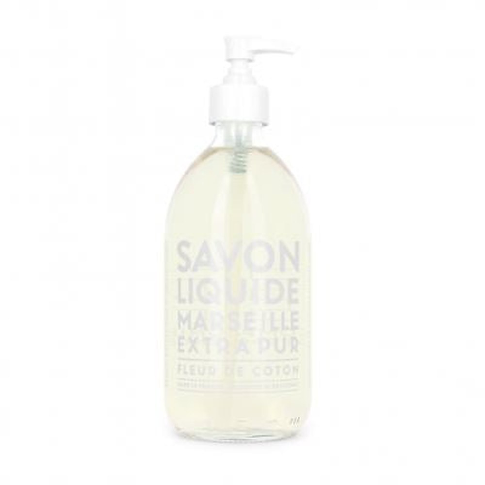 Compagnie de provence Nestemäinen Marseille-saippua Puuvillankukka 500 ml