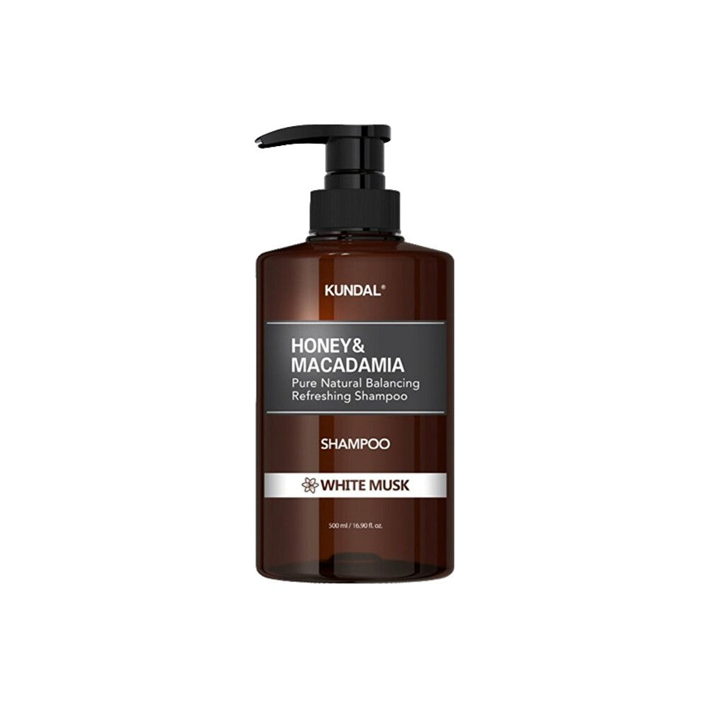 KUNDAL hunajaa ja valkoista myskiä macadamia shampoo naturale vaurioituneille ja kuiville hiuksille 500 ml