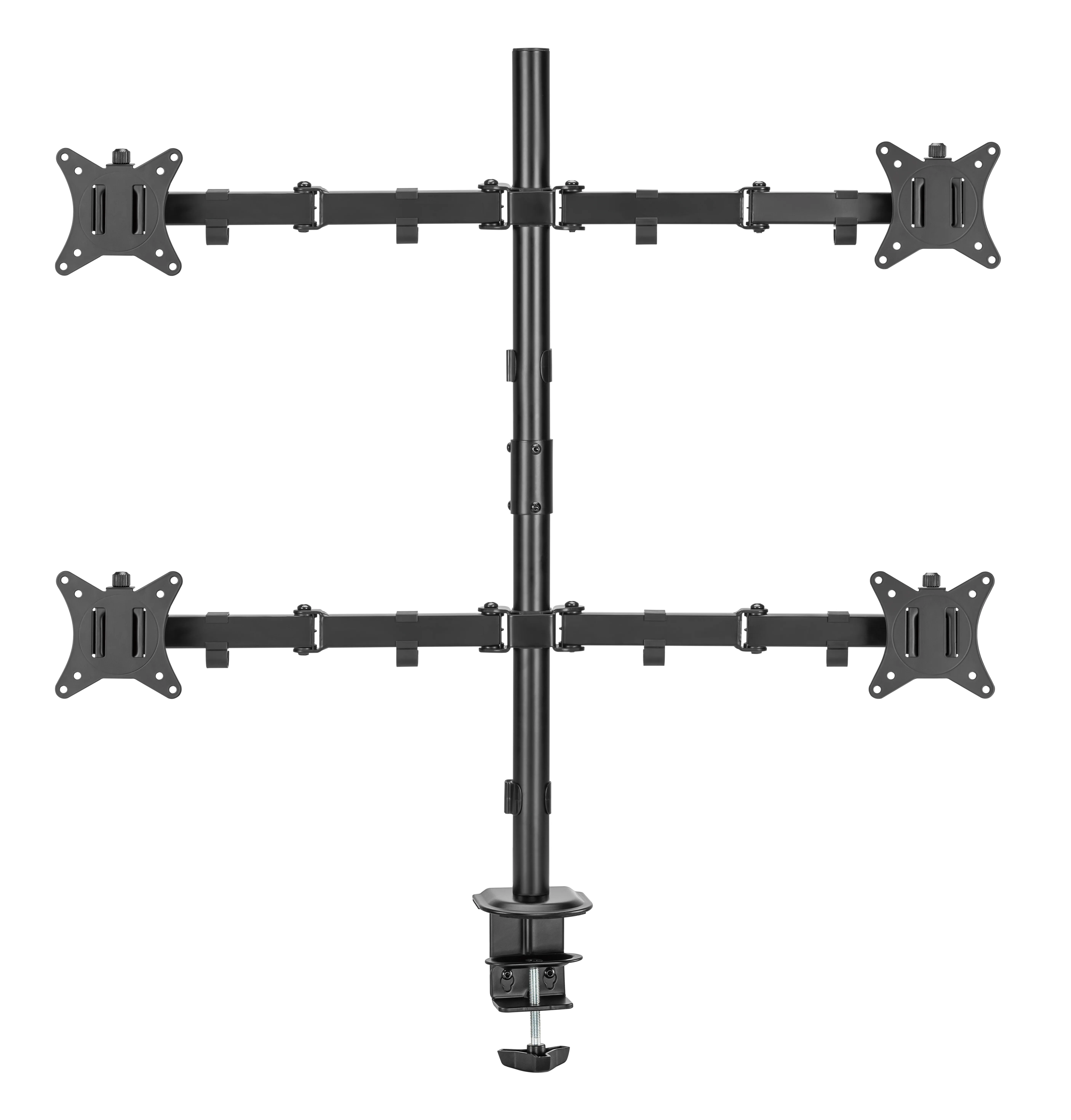 Deltaco mounting kit - for flat panel - quad tilt swivel rotate 9 kg - black