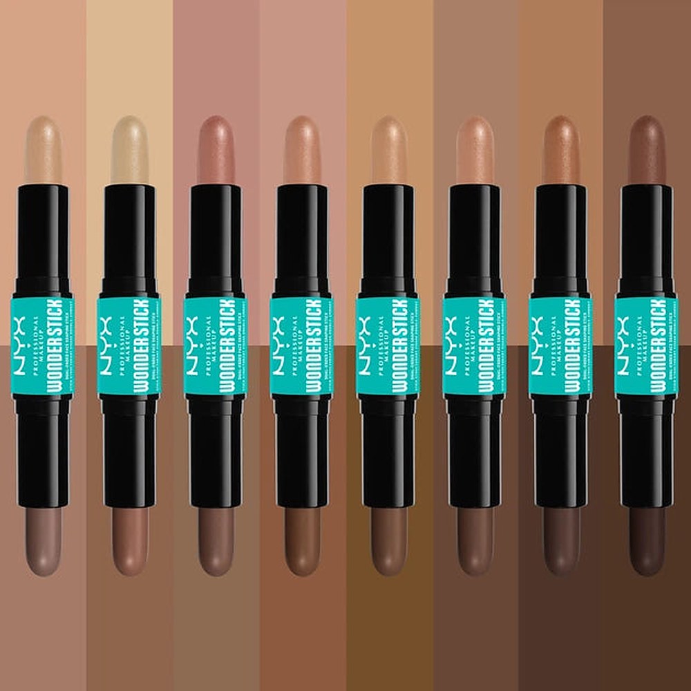 NYX Professional Makeup Wonder Stick Dual Lift kaksinkertainen muotoileva kynäväri 03 Vaalea Medium 2x4 g