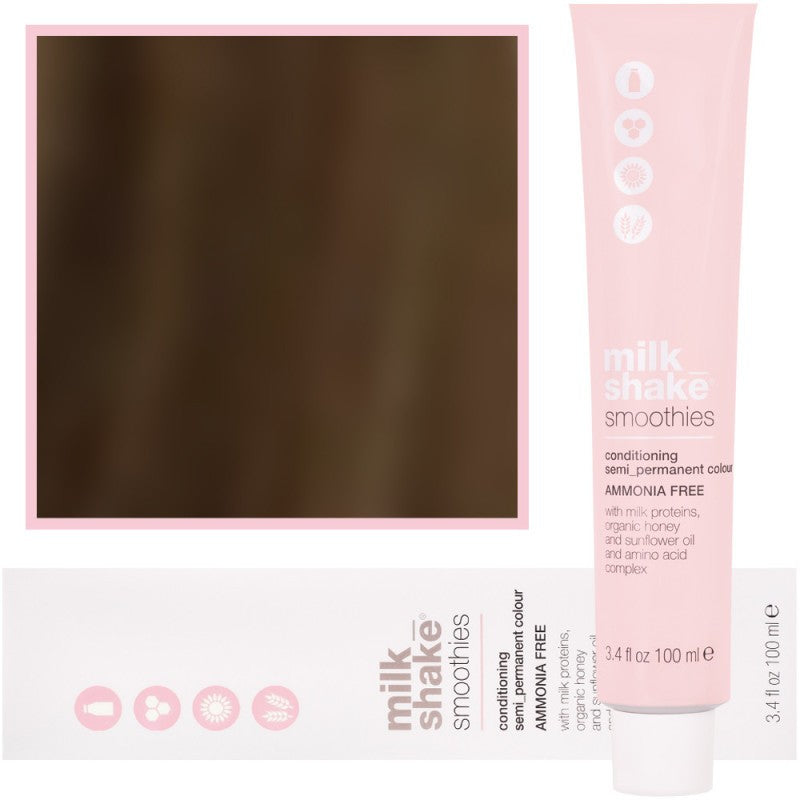 Milk Shake Semi -perm smoothie - hiustina ilman ammoniakkia 100 ml, hiustina 6 | 6N || Tummanvaalea