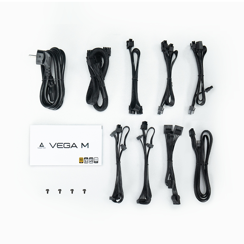 Chieftec VEGA M PPG-850-C - power supply - 850 Watt Virtalähde - 850 Watt - 135 mm - ATX - 80 Plus Kulta sertifioitu