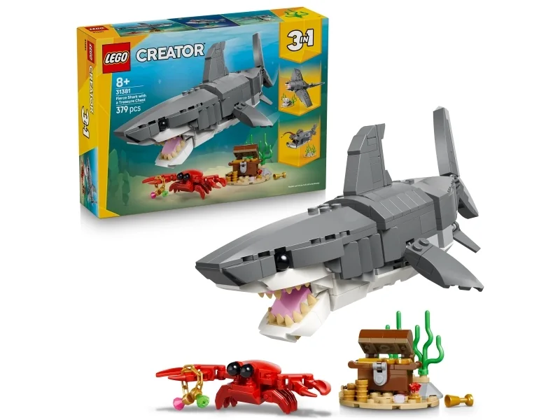 LEGO Creator 31381 Vaarallinen hai ja aarrearkku