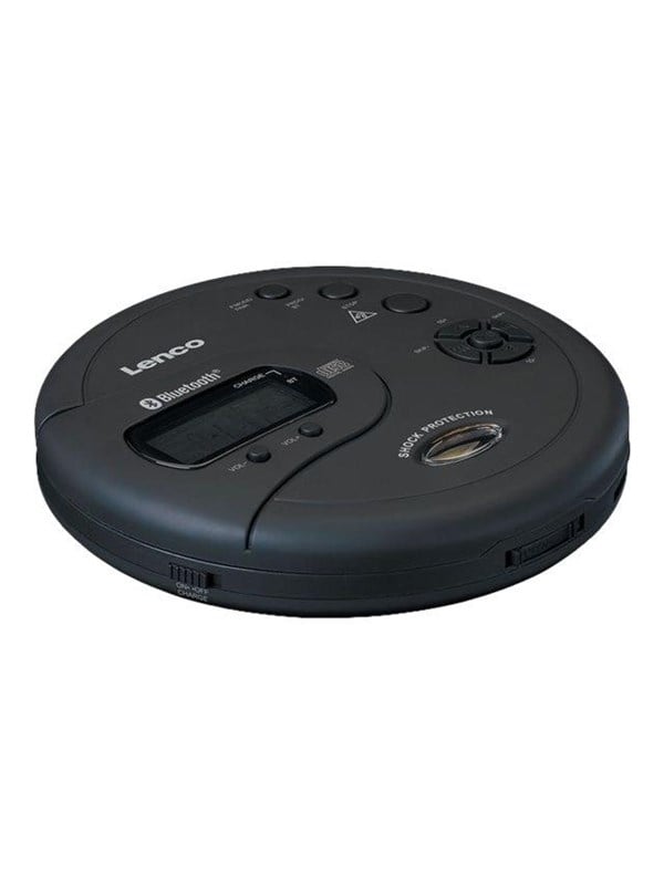 Lenco CD-300, MP3-soitin, LCD, Musta