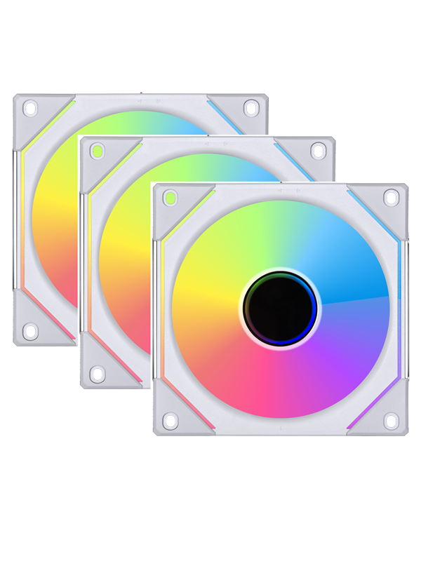 Lian Li UNI FAN SL-INF 120 Valkoinen - 3 pack - Kotelotuuletin - 120mm - Valkoinen RGB LED valolla - 29 dBA