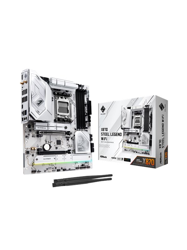 ASRock X870 Steel Legend WiFi AM5 ATX -emolevy