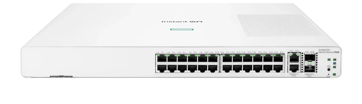 HPE Aruba Instant On 1960 24G 2XT 2XF - Kytkin, valkoinen