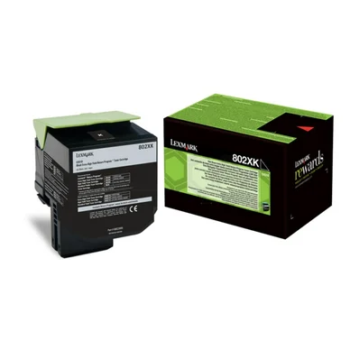 Lexmark Lexmark 802XK Värikasetti musta 80C2XK0 Vastaa: N/A