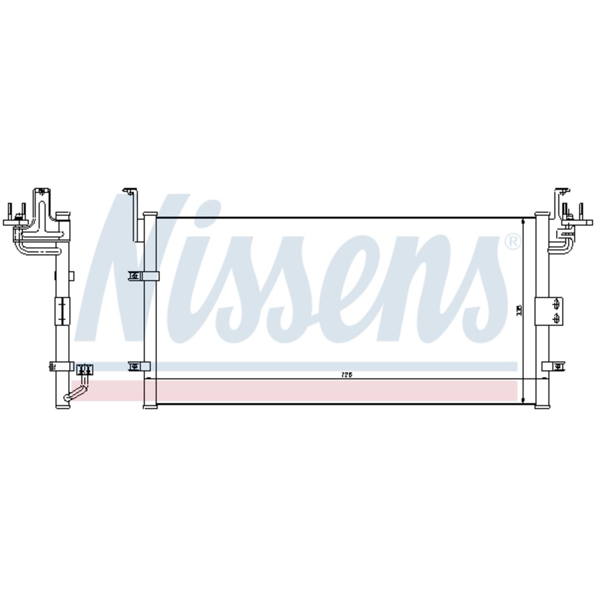 Lauhdutin, ilmastointilaite NISSENS 94447