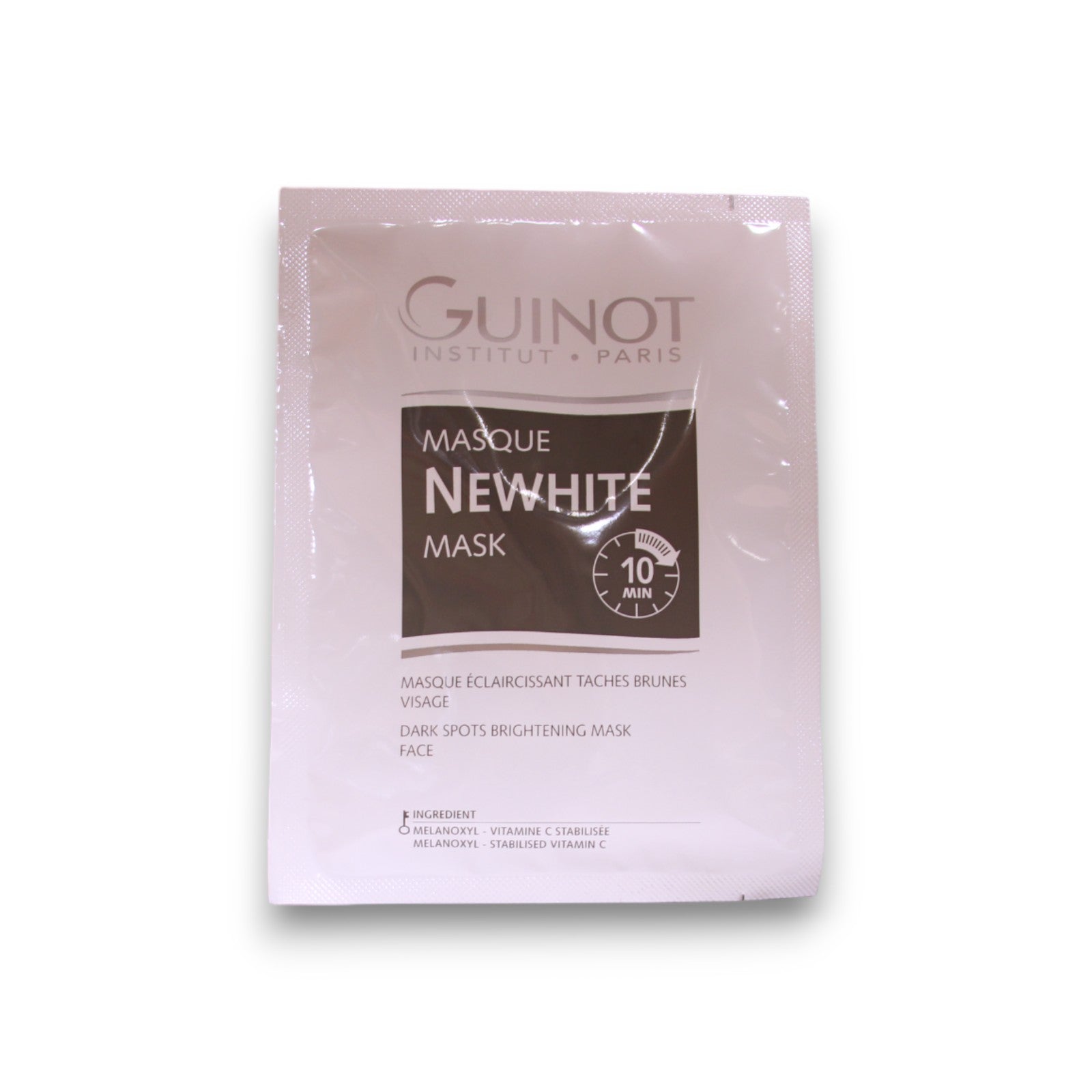 Guinot Newhite Instant Vitamin C -voidepakkaus Maschera päivä- ja yö Anti -täpliä vastaan kasvoille 7 kpl 40 ml