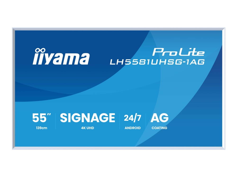 iiyama ProLite LH5581UHSG-1AG 55" Class (54.6" viewable) LED-backlit LCD display - 4K - for digital signage