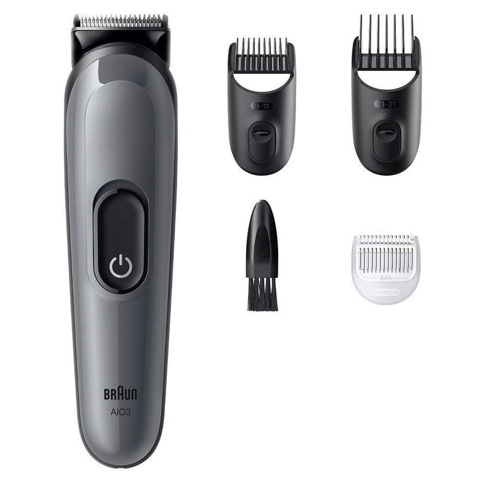 Braun Trimmer Multifunzione 4 In 1 Serie 3 Aio3500 Grigio — Trimmer multifunzione