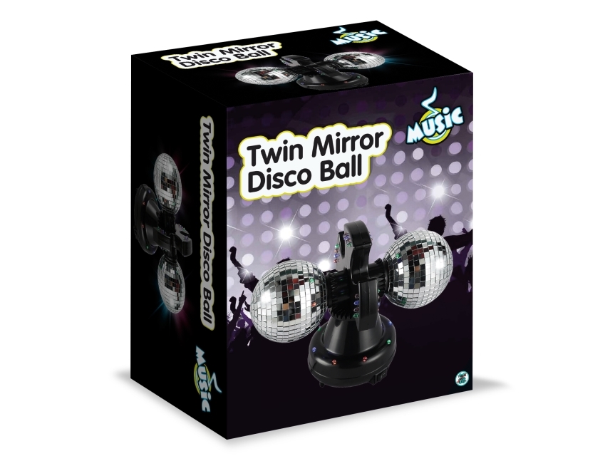 Music SIC Twin Mirror Disco Ball
