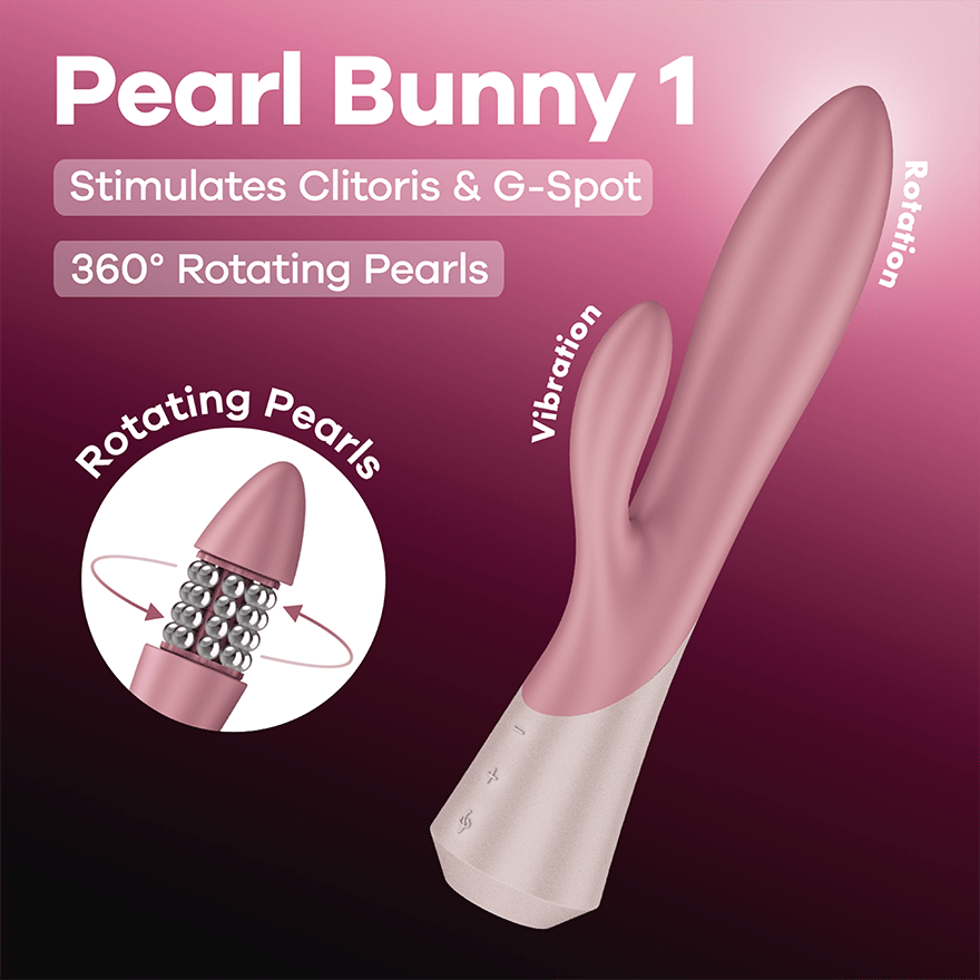 Satisfyer Pearl Bunny 1 Rabbit Vibrator With Pearls Jänisvibraattori