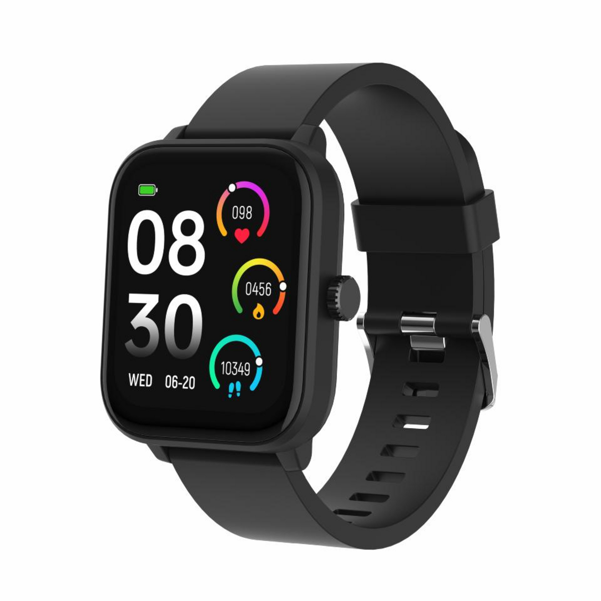 DENVER SWG-155B BLACK - GPS Smart Watch with Heart Rate Blood oxygen sensor & call function
