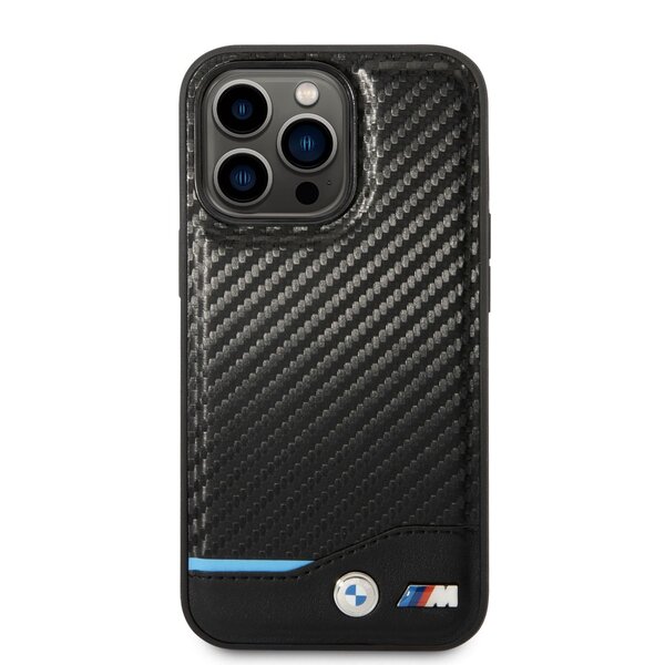 BMW BMHCP14L22NBCK iPhone 14 Pro 6.1 "black / black Leather Carbon