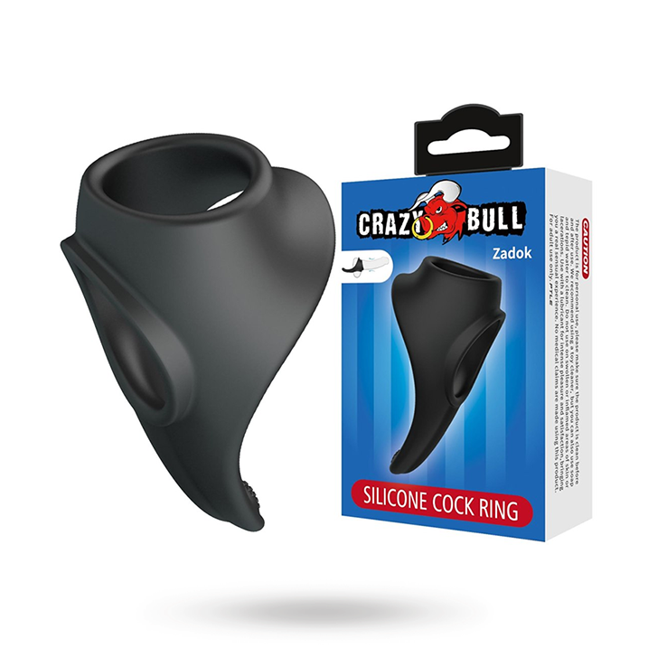 Crazy Bull Zadok Silicone Cock & Testicles Ring Penis- ja kivesrenkaat