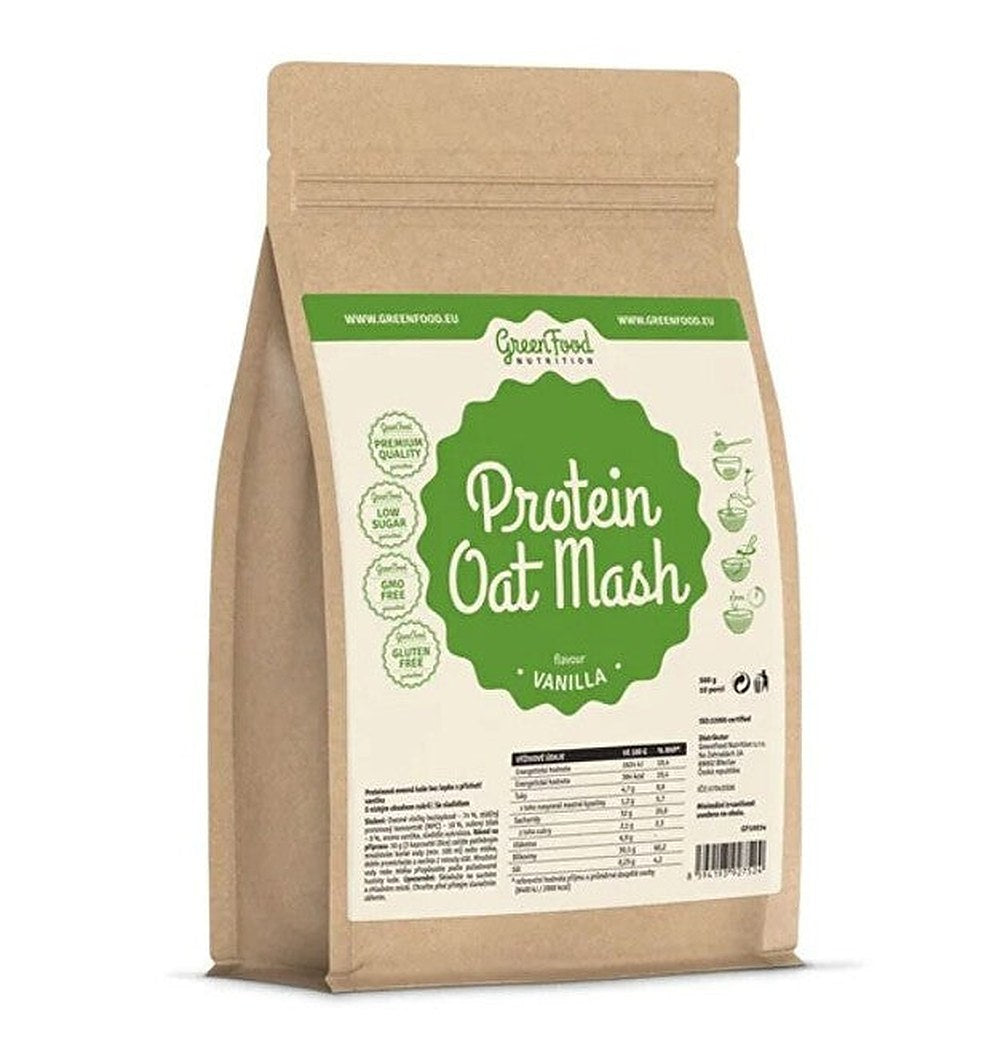 Greenfood Fiocchi d'Avena Proteici alla Vaniglia 500 g — Fiocchi d'Avena