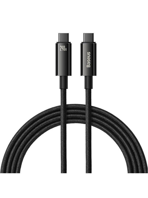 Baseus USB-C to USB-C cable Tungsten Gold 240 W 2 m (black)