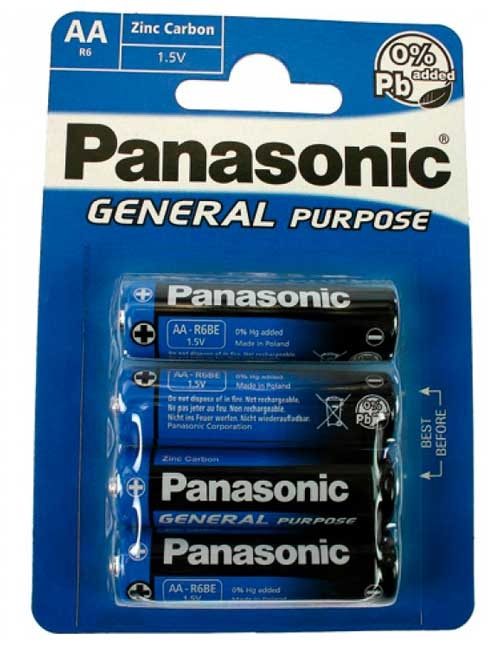 Panasonic R6 4xAA paristot