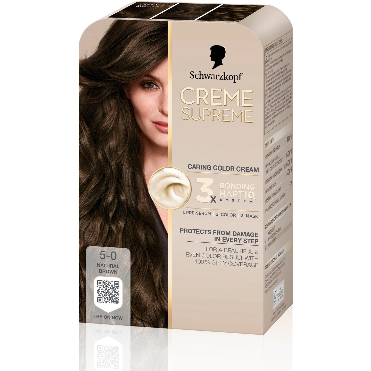 Schwarzkopf Creme Supreme 5-0 Natural Brown