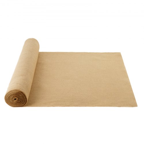 VEVOR Burlap Fabric Roll, 40” x 150 ft & 50 x 50 High Density Wide Natural Burlap Fabric Rolls, Jute Fabric Burlap Tree Wrap Roll, for Decor, Crafts, Wedding, Gardening, Plant & Tree Winter Covering
