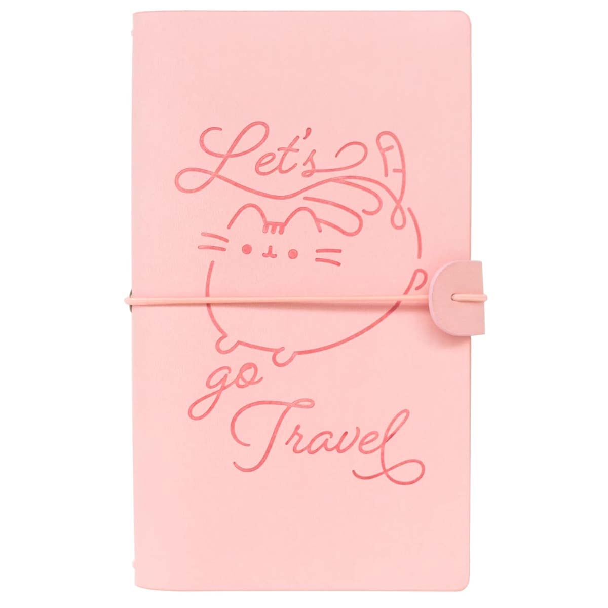Pusheen - Leather Travel Notebook B6 - Pink