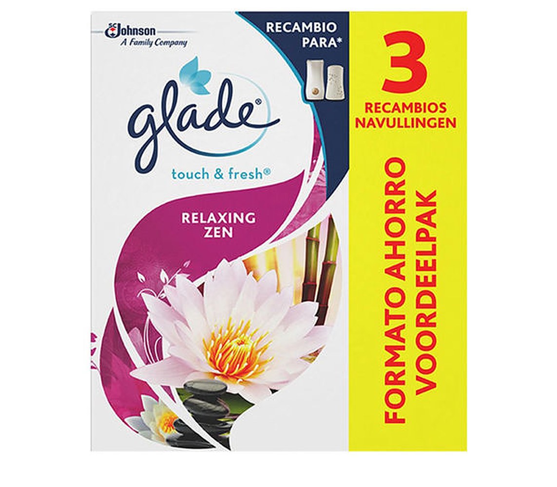 Amb Glade One Touch Rentouttava Zen 3 -täyttöpakkaus