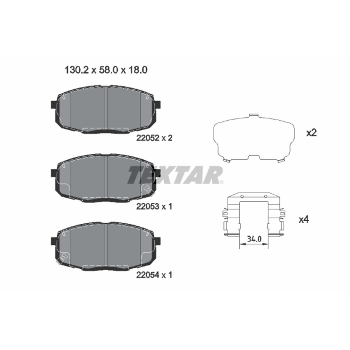 Jarrupalat, levyjarru TEXTAR 2205203