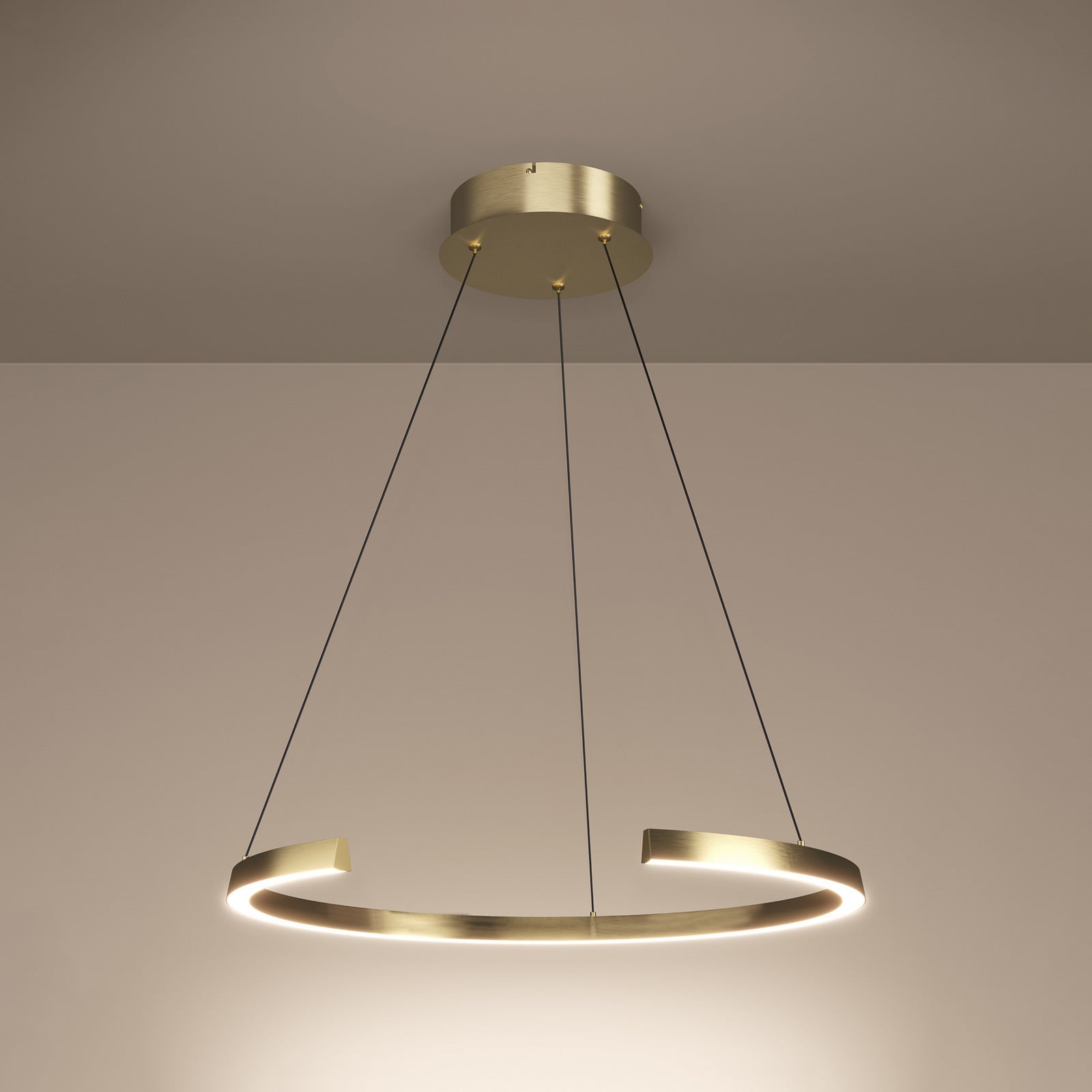 Labonete LED-riippuvalaisin, kulta, 80 cm, 1-lamppuinen, CCT - Stars of Light - Olohuone - Moderni - Alumiini - Yksilamppuinen