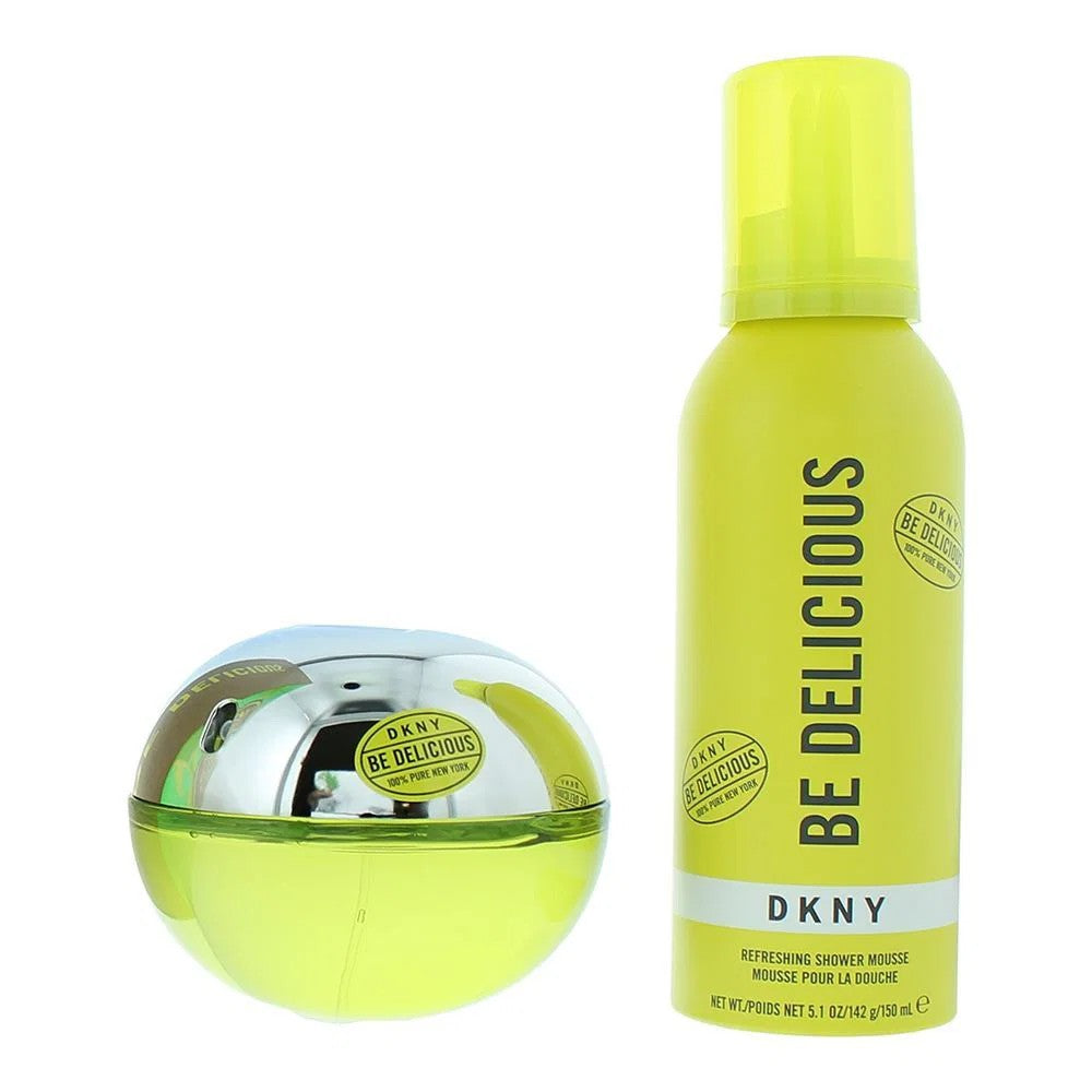 Dkny Set Dkny: Be Delicious Eau De Parfum naisille 100 ml + Be Delicious puhdistava vaahto 150 ml