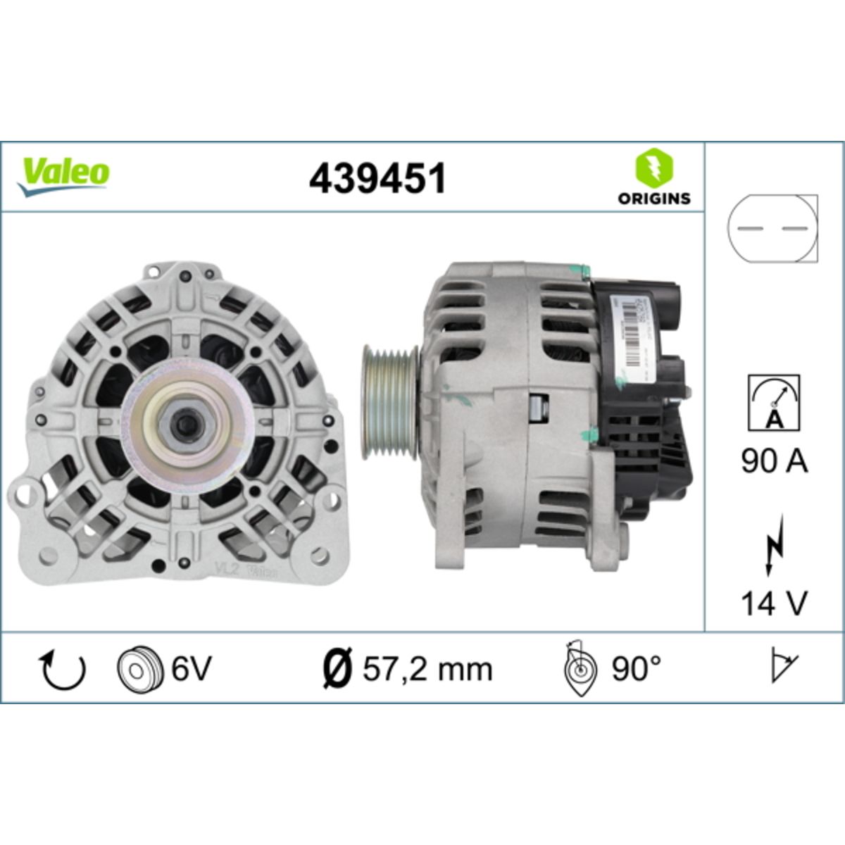 Laturi VALEO 439451