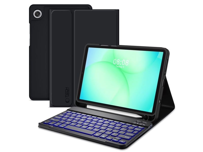 Tech-Protect SC Pen Case for Samsung Galaxy Tab A9 / A11 8.7 X110 / X115 / X133 / X135 - Black