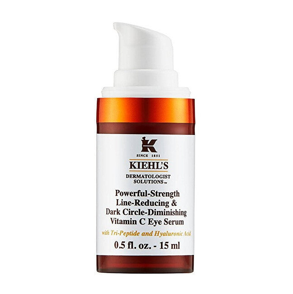 Kiehl's Dermatologist Solutions C-vitamiinin silmäseerumi Tehokas ryppyjä ja tummia silmänalusia vähentävä aine C-vitamiinilla 15 ml