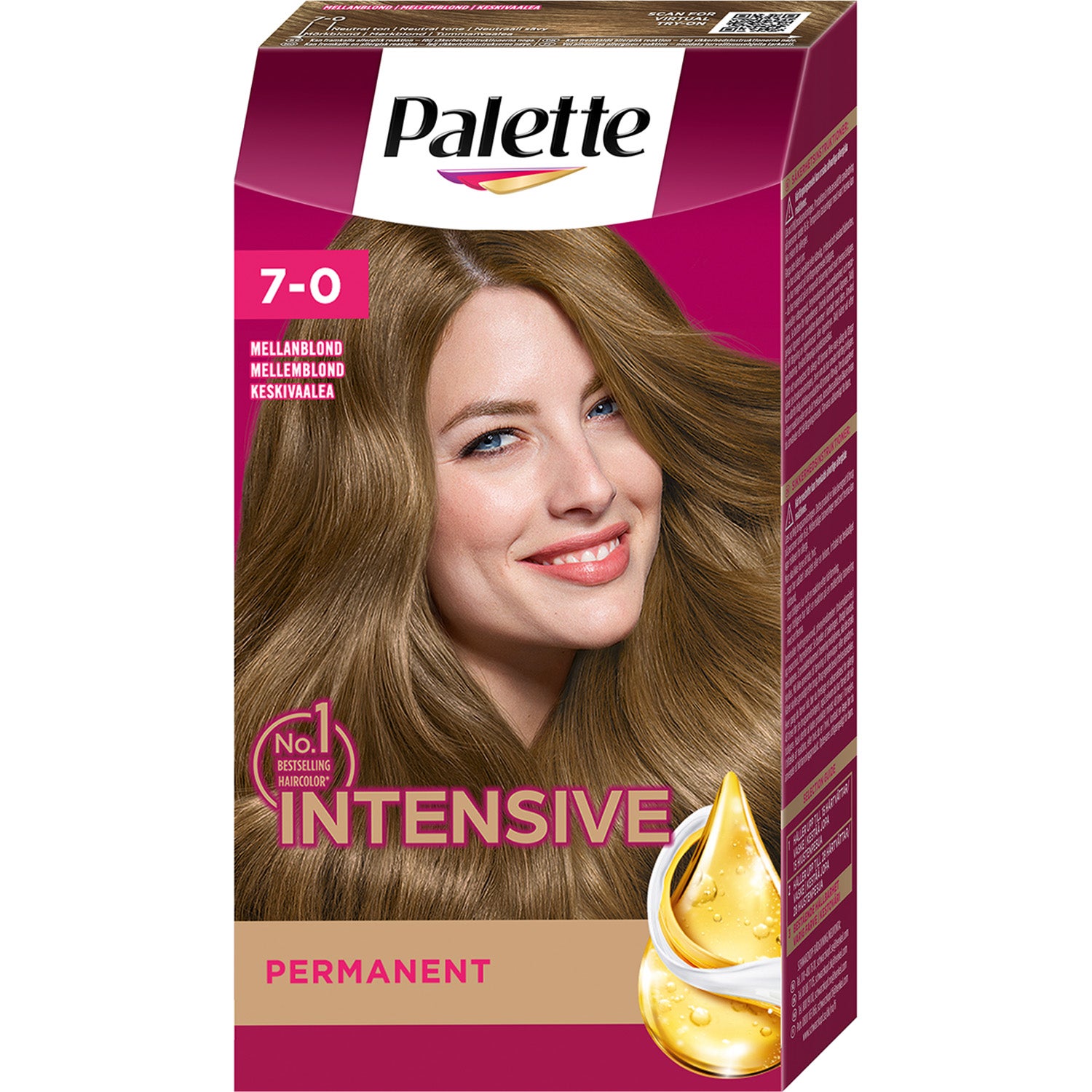 Palette Intensive Creme Coloration 7-0 Midway Blonde