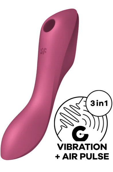 Satisfyer Curvy Trinity 3 Red Paineilmavibraattori