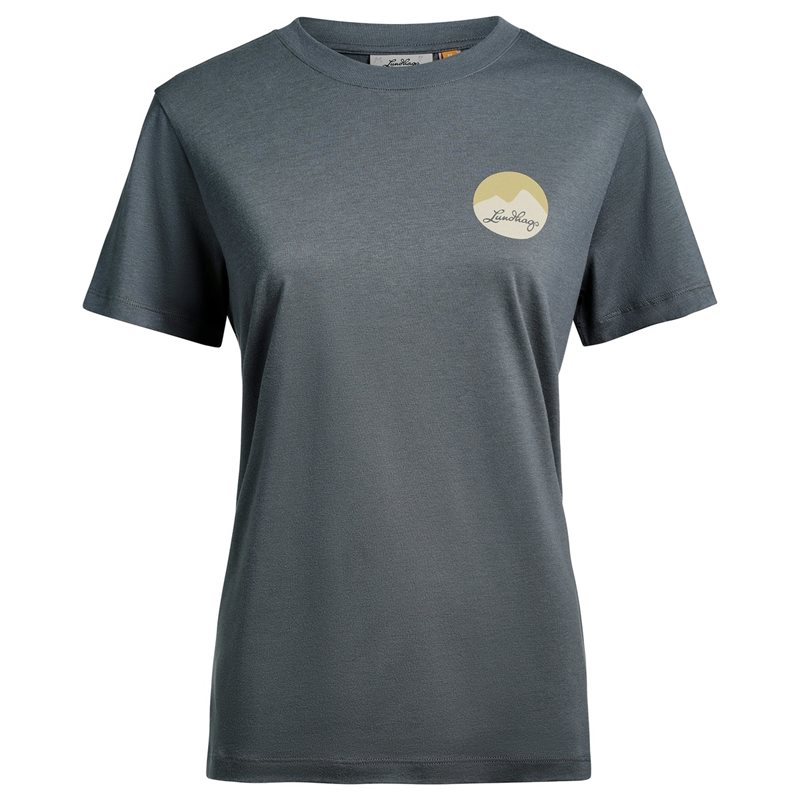 Lundhags Järpen Printed T-Shirt W Dk Sky Blue - M