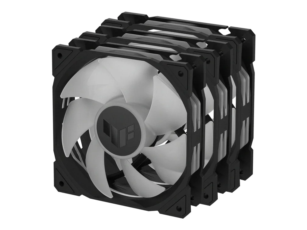 ASUS TUF GAMING TR120 REVERSE 3-pack - Kotelotuuletin - 120mm - musta - 29 dBA