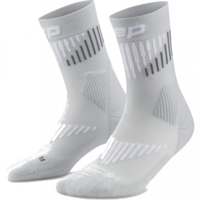 CEP Core Run Merino Socks Mid Cut 3.0, juoksuasusukat, naisten, harmaa